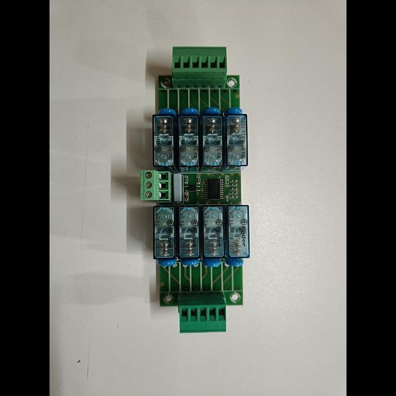 Printboard CYGNUS relay 1 input - 8 outp